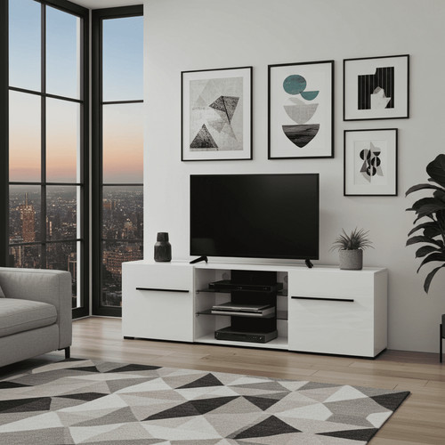 Trinity white gloss large tall - gloss,