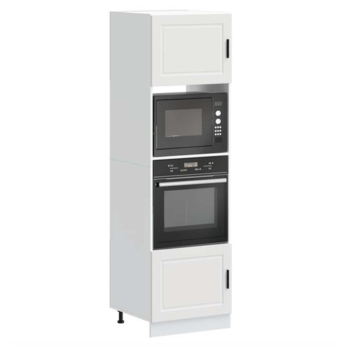 Oven cabinet white engineered