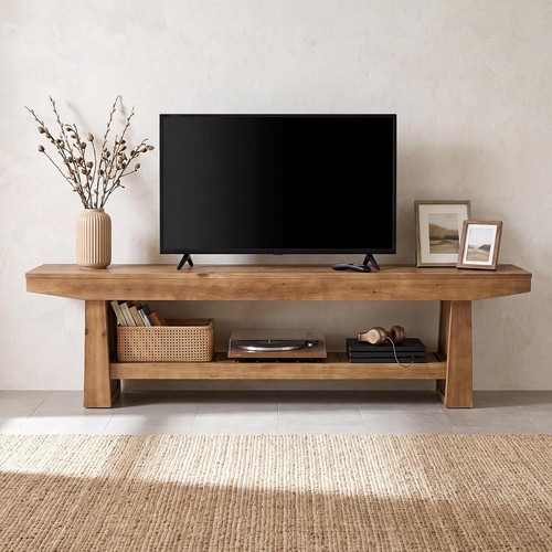 Rustic solid wood tv - rustic,