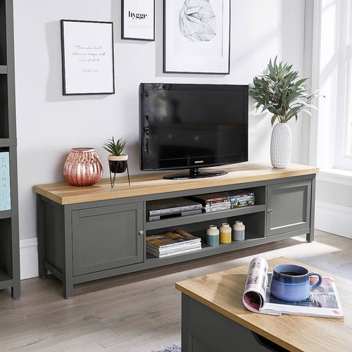 Large stand dark grey - large, tv