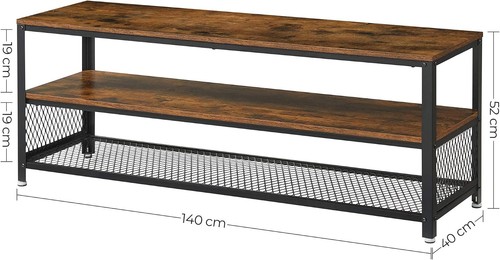 Vasagle ltv50bx rustic wood - vasagle,